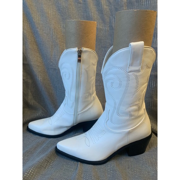 H Pretty Little Thing cowboy boots SZ 6 - Picture 4 of 11